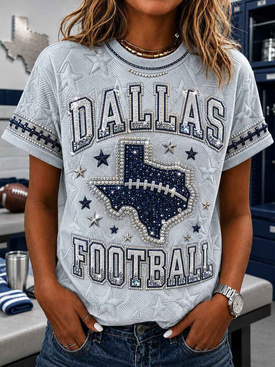Women's Football Short-sleeved T-shirt