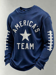 Men's American's Team Waffle Long Sleeve T-Shirt