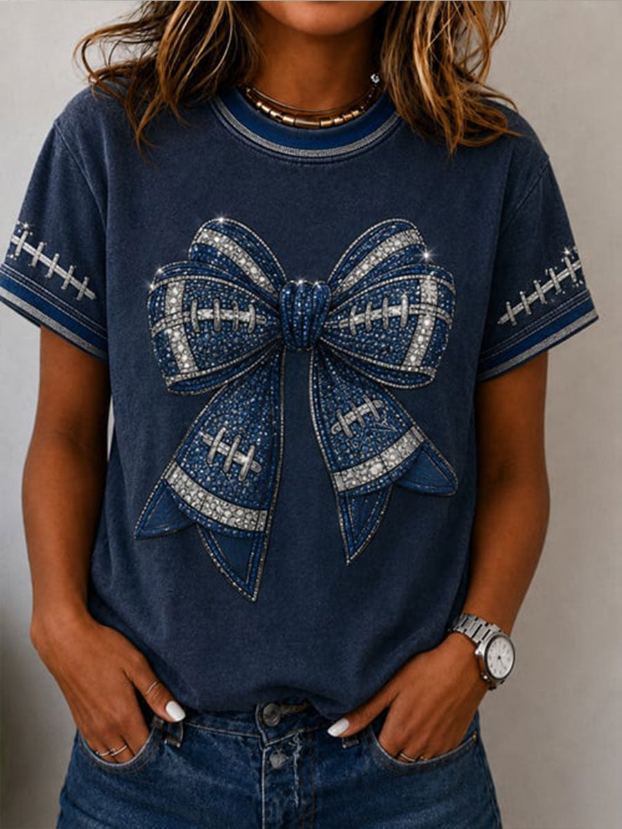 Women's Football Short-sleeved T-shirt gracestitchs