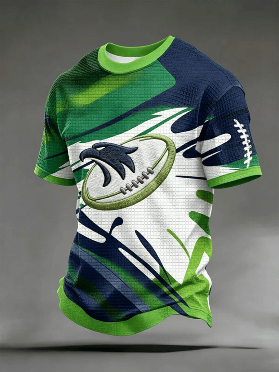 Men's Football Gameday Sporty Waffle Short-Sleeve T-Shirt gracestitchs
