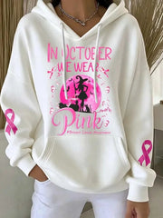 Women's In October We Wear Pink Hoodie gracestitchs