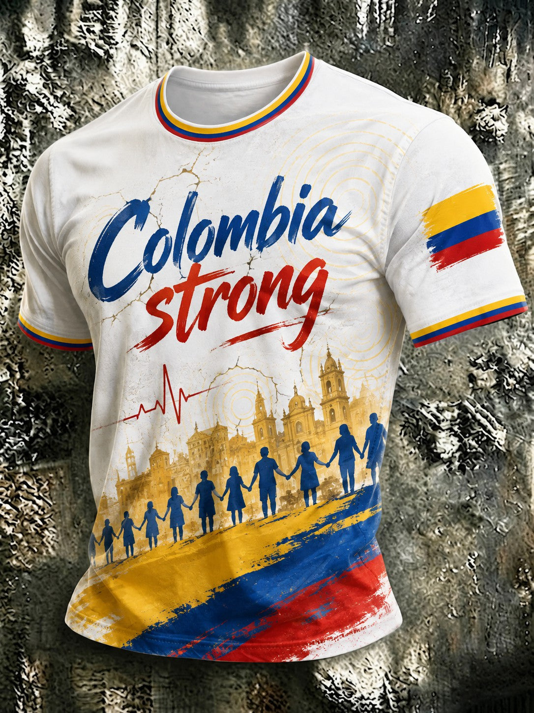 Men's Colombia Strong Printed T-shirt gracestitchs