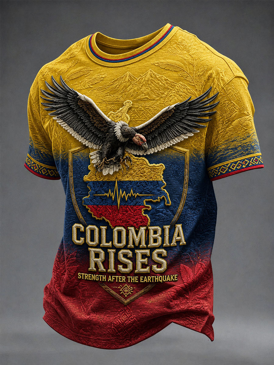 Men's Colombia Strong Short Sleeves T-shirt gracestitchs