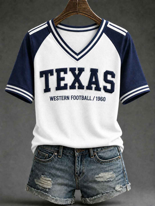 Women's Game Day Football Printed Casual T-Shirt