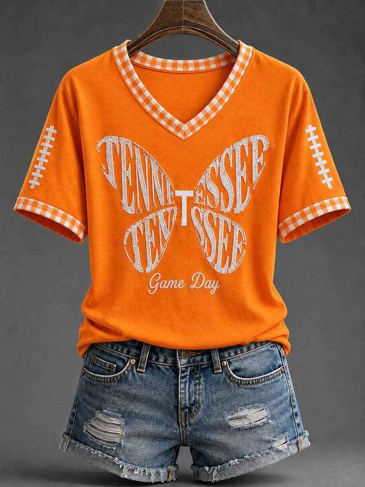 Women's Tennessee Football Casual Printed T-shirt
