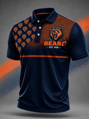 Men's Football Gameday Gift For Football Fans Casual Polo Shirt