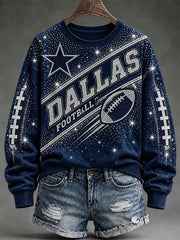 Women's Football Gameday Gift For Football Fans Casual Sweatshirt