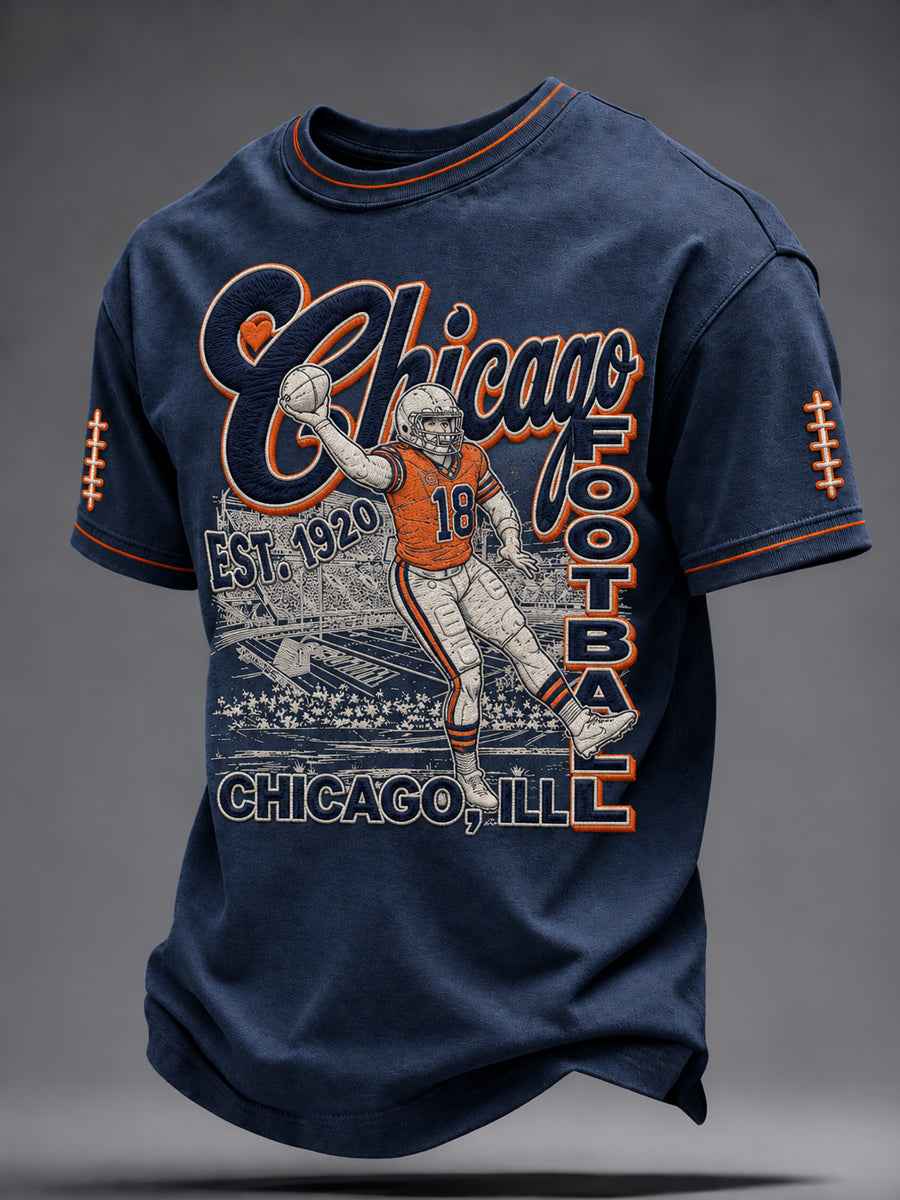 Men's Football Gameday Gift For Football Fans Short Sleeve T-shirt