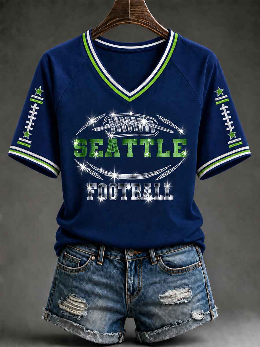 Women's Football Gameday Gift For Football Fans Short Sleeve T-shirt