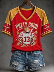 Women's Football Gameday Gift For Football Fans Short Sleeve T-shirt gracestitchs