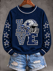 Women's Cowboys Game Day Raglan SleeveSweatshirt gracestitchs