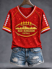 Women's Red Kingdom Short-Sleeved T-Shirt gracestitchs