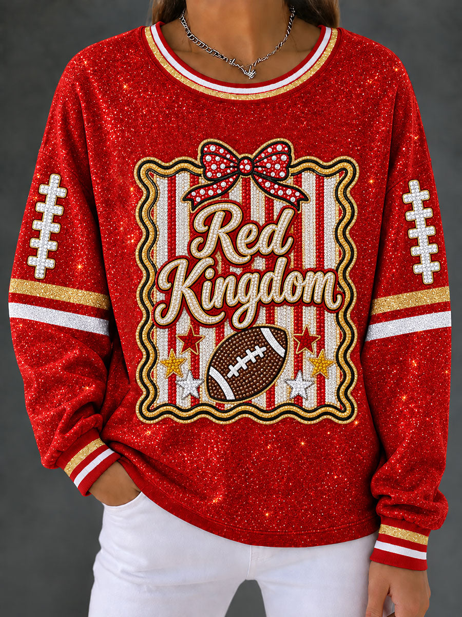 Women's Red Kingdom Regular Sweatshirt gracestitchs