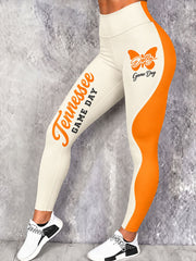 Women's Game Day Football Printed Casual Bottoms gracestitchs