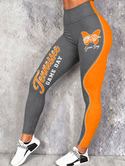 Women's Game Day Football Printed Casual Bottoms gracestitchs