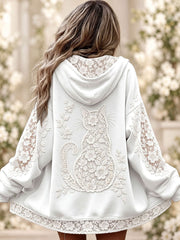 Women's Floral Cat Jackets gracestitchs
