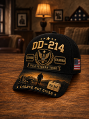 Unisex Veteran Pride DD-214 Print Hat gracestitchs
