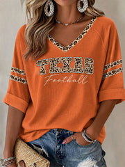 Women's Mid-length Sleeves V-Neck T-Shirt gracestitchs