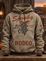 Men's Western Halloween Art Printed Hoodie gracestitchs