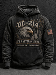 Men's Veterans Day Printed Hoodie gracestitchs