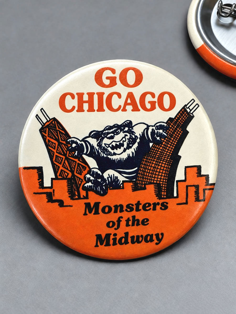 Chicago Football Lover Printed Pins gracestitchs