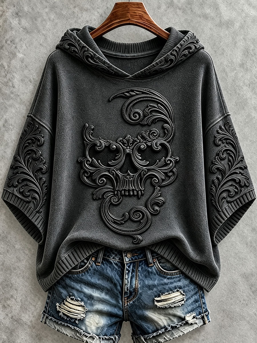 Women's Halloween Skull Hoodies gracestitchs