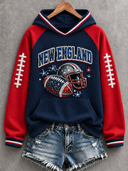 Women's Football Gameday Gift For Football Fans Casual Hoodie gracestitchs