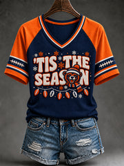 Women's Football Gameday Gift For Football Fans Short Sleeve T-shirt gracestitchs
