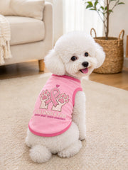 Love Lends A Paw Pattern Pet Sleeveless Vest gracestitchs