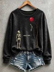 Women's Funny Skeleton Sweatshirt gracestitchs