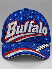 Unisex Football Lover Buffalo Print Hat gracestitchs