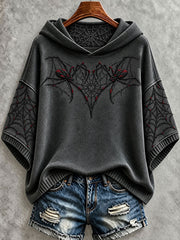 Women's Gothic Halloween Spider Hoodies gracestitchs