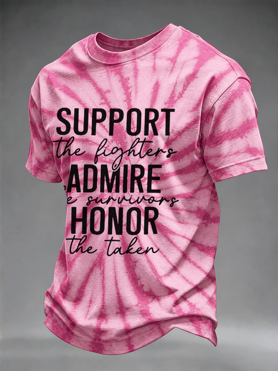 Men's Breast Cancer Awareness Real Men Wear Pink T-Shirt gracestitchs