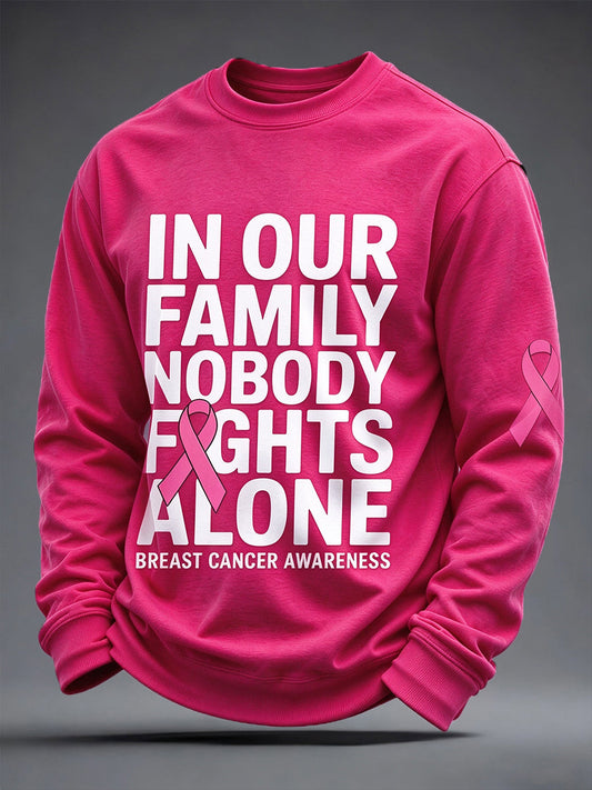 Men's Breast Cancer Awareness Real Men Wear Pink Sweatshirt gracestitchs