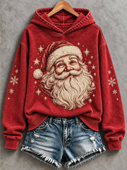 Women's Christmas Santa Print Sweatshirt gracestitchs