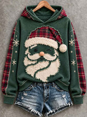 Women's Christmas Santa Claus Art Hoodie