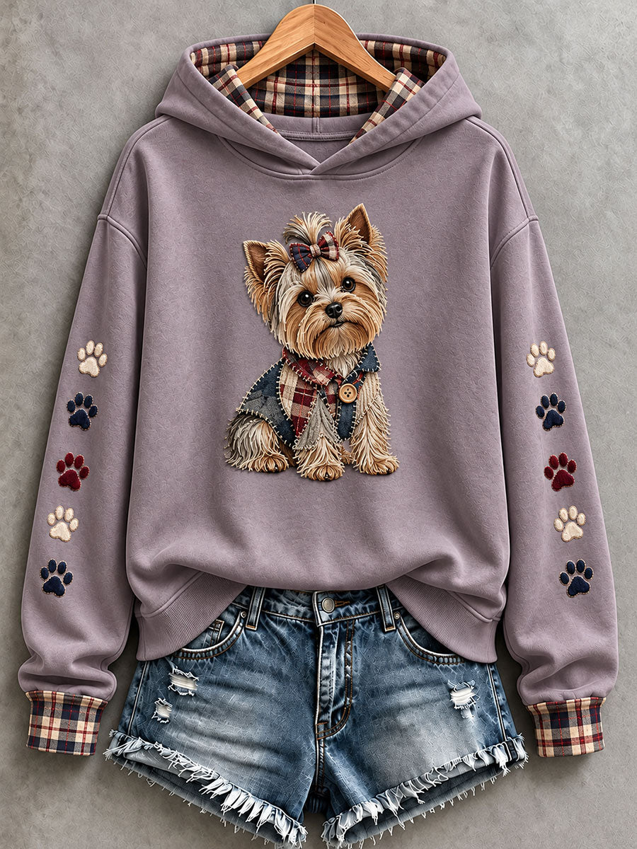 Women's Cute Yorkshire Terrier Hoodie gracestitchs