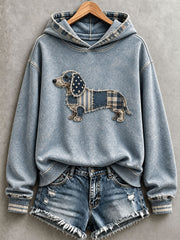 Women's Lovely Dachshund Hoodie gracestitchs