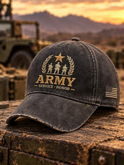 Unisex Vintage Veterans Day Art Print Hat gracestitchs