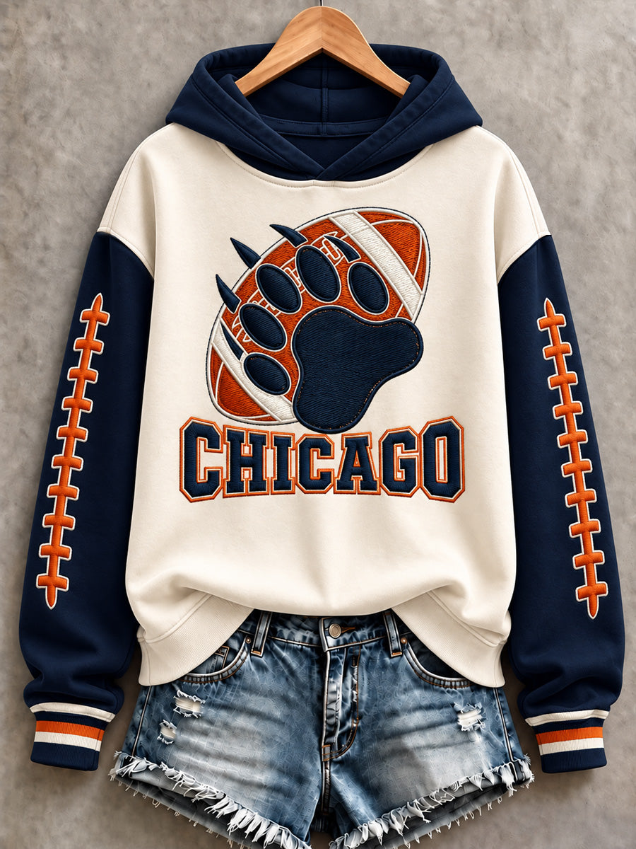 Women's Football Gameday Gift For Football Fans Print Sweatshirt gracestitchs