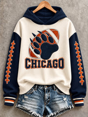 Women's Football Gameday Gift For Football Fans Print Sweatshirt gracestitchs