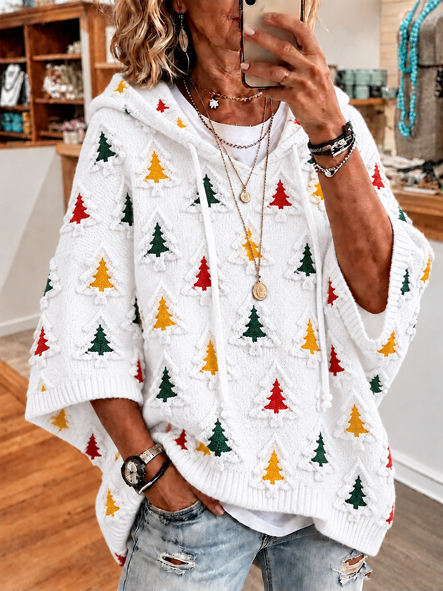 Women's Christmas Print Casual Hoodie gracestitchs