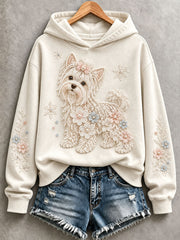 Women's Lovely Yorkshire Terrier Hoodie gracestitchs