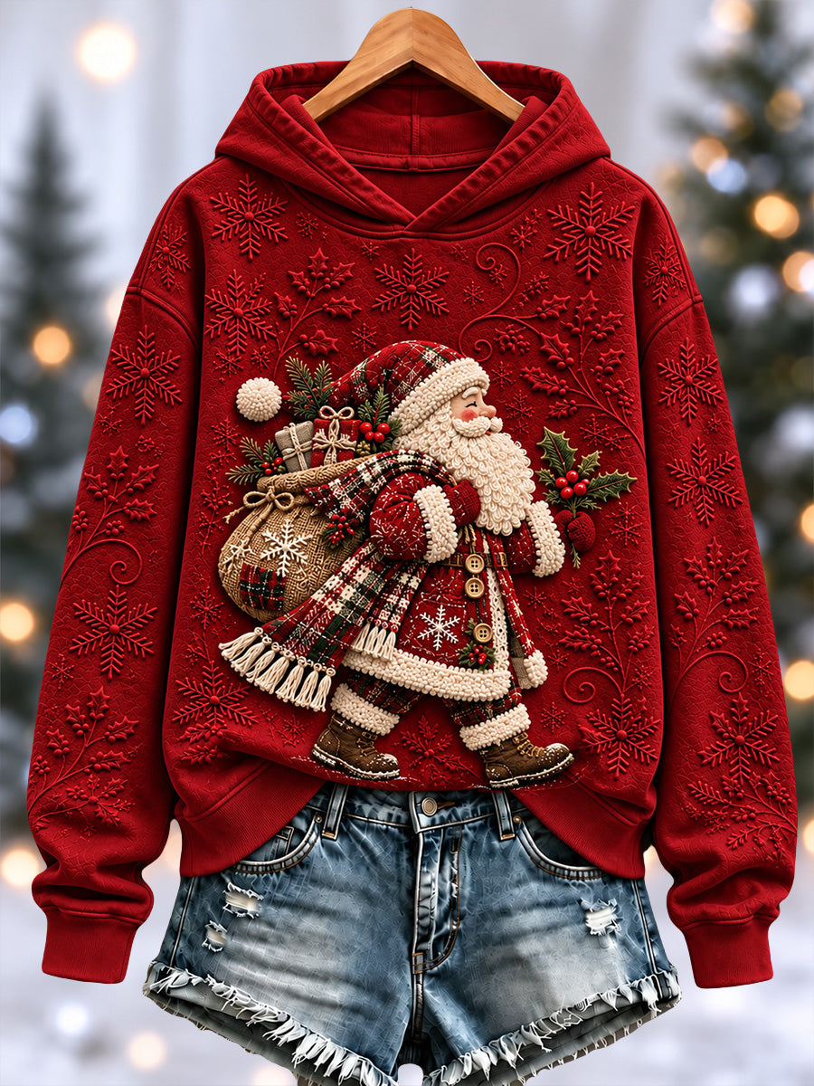 Women's Christmas Print Hoodie gracestitchs