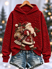 Women's Christmas Print Hoodie gracestitchs