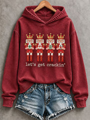 Women's ' Let's Get Crackin' 'Christmas Mahjong Print Casual Sweatshirt gracestitchs