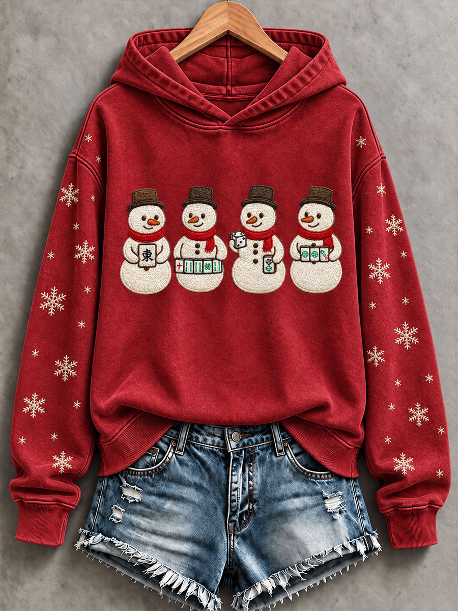 Women's Christmas Mahjong Casual Sweatshirt gracestitchs
