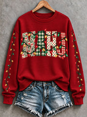 Women's Christmas Mahjong Casual Sweatshirt gracestitchs