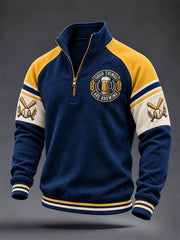 Men's Gift For Baseball Fans Print Zip-Up Hoodie gracestitchs
