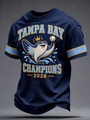 Men's Tampa Bay Baseball Lover Printed T-shirt gracestitchs
